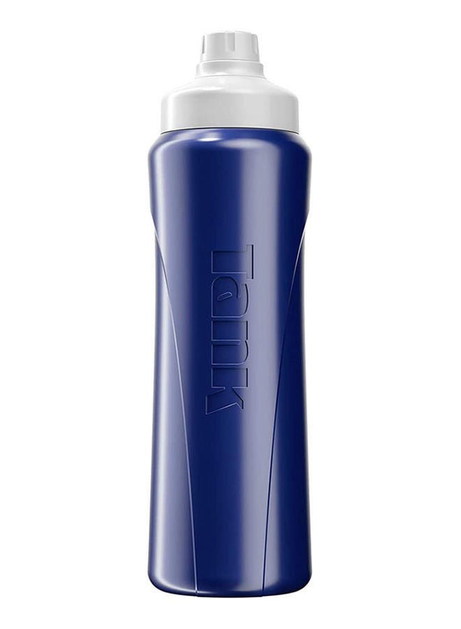 TANK Tank Insulated Plastic Water Bottle, Dark Blue, 1L, BPA Free
