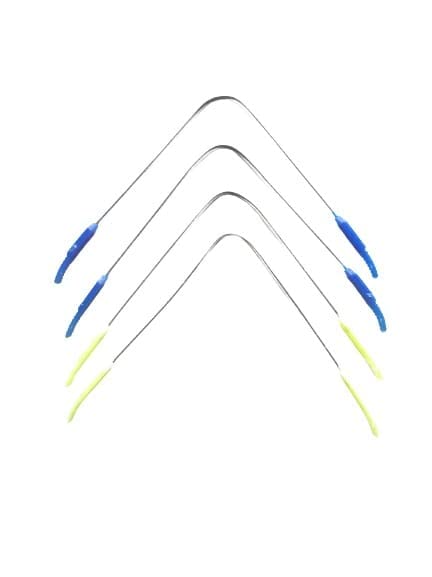 pspestore Steel Tongue Cleaners Multicolored Handle 4 pieces 21 cm each pieces