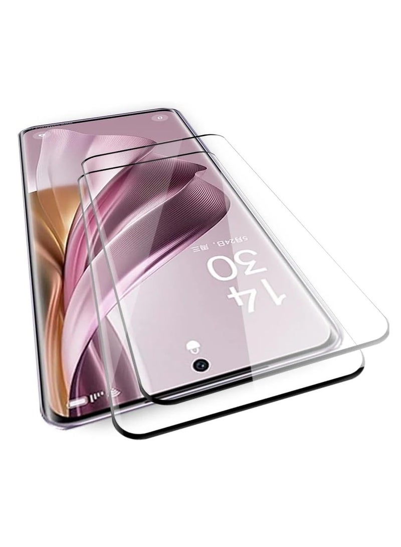 TIGER 2 Pack 5D Clear Tempered Glass Screen Protector for OPPO Reno 7Z – Ultra HD Display Clarity, Full Edge-to-Edge Coverage, 9H Hardness Glass, Scratch Resistant, Case Friendly, Anti-Fingerprint, Bubble-Free, Shockproof & Easy Installation with HD Touch Sensitivity - Image 1