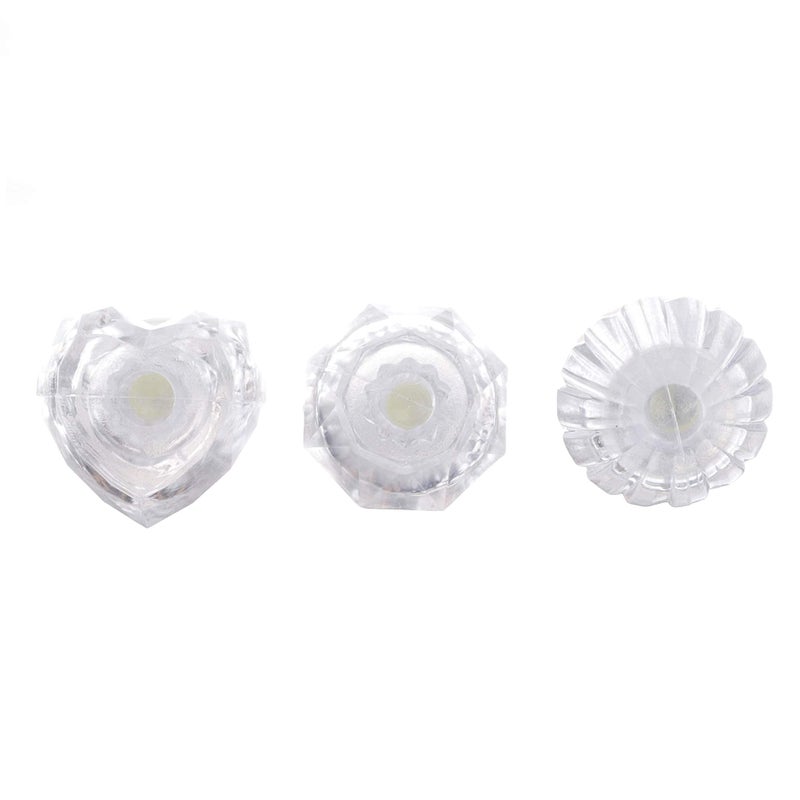 DAOKEY LED Light up Rings, Colorful Led Bumpy Plastic Diamond Rings Toys for Birthday Bachelorette Bridal Shower Gatsby Party Favors, Clear Case 30 Pack - Image 3