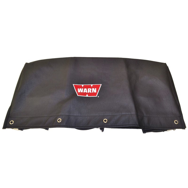 WARN غطاء وينش ناعم WARN 15639 مع أربطة بونجي لتثبيت للوينش 16.5ti و M15000 و M12000 ، أسود - Image 5