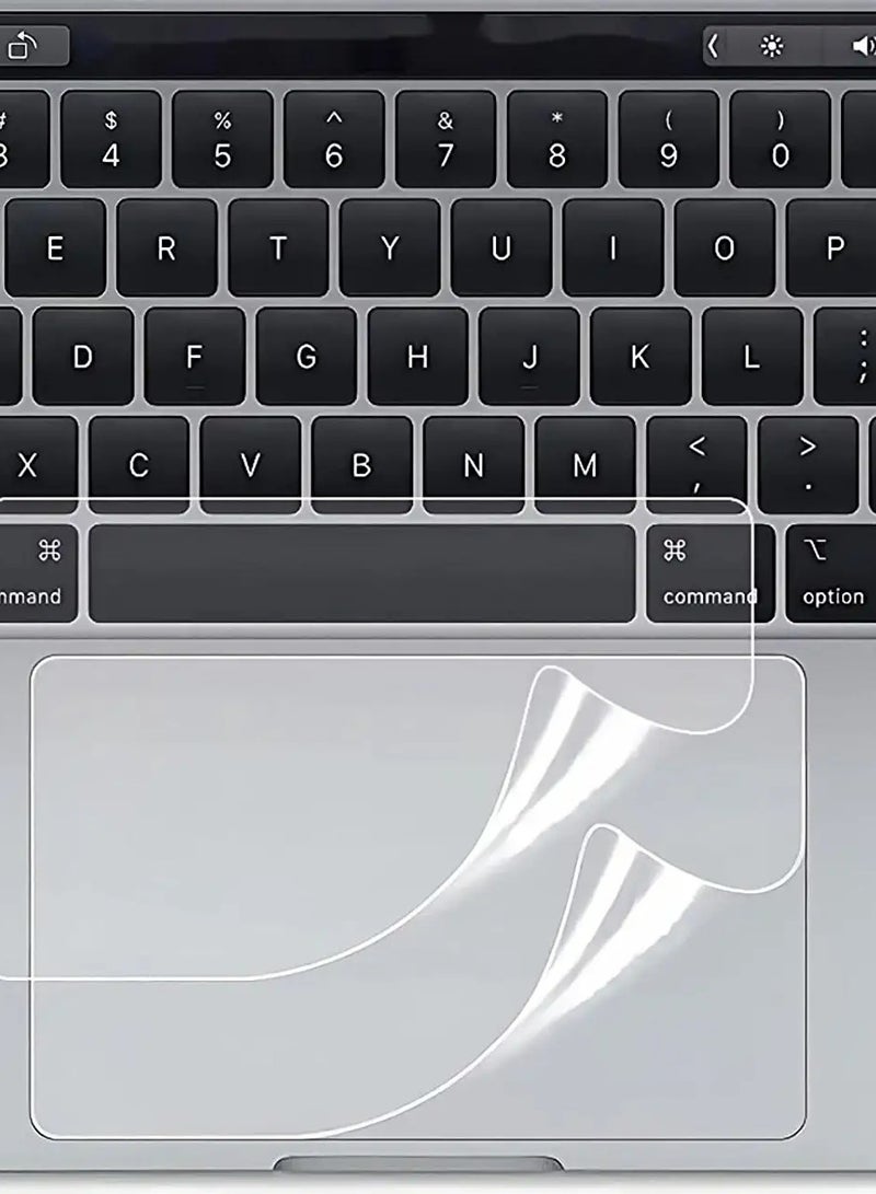 عبوتان من واقي لوحة التتبع لجهاز 2020-2022 MacBook Pro 13 بوصة A2338 M2 M1 A2289 A2251 غطاء وسادة المسار لجهاز 2020 MacBook Pro 13.3 مع ملحقات الكمبيوتر المحمول Touch Bar Touch ID - شفاف - Image 1