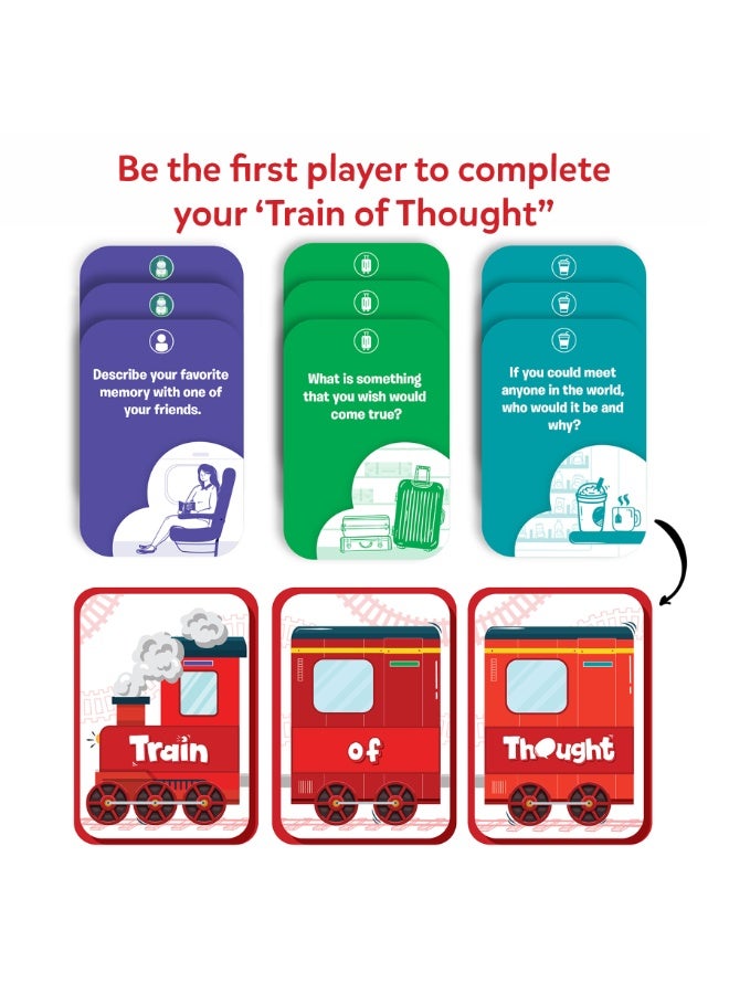Skillmatics Train of Thought, Fun for Family Game Night, Educational Toys, Travel Card Games for Kids, Teens and Adults, Gifts for Boys and Girls Ages 6, 7, 8, 9 and Up - Image 3
