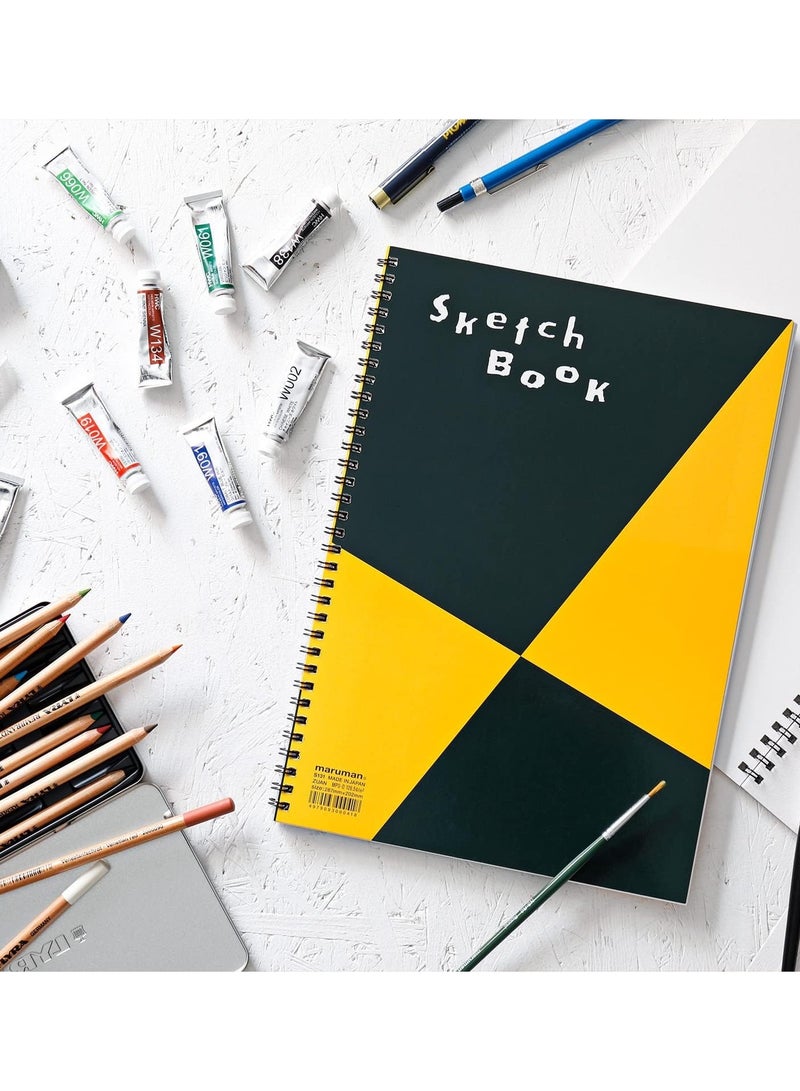 Maruman B6 Size Sketch Book 24 Pages 126.5 gsm Thickness - Image 3