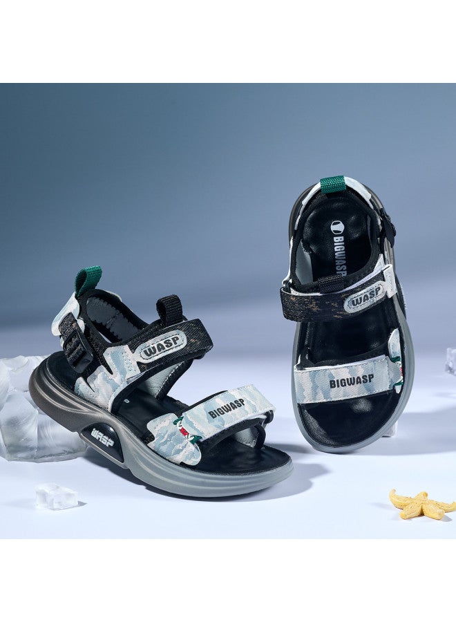Bumblebee صنادل صيفية للأولاد جديدة صنادل مفتوحة الأصابع للأولاد الكبار صنادل رياضية بأرضية ناعمة أحذية شاطئية عصرية - Image 5