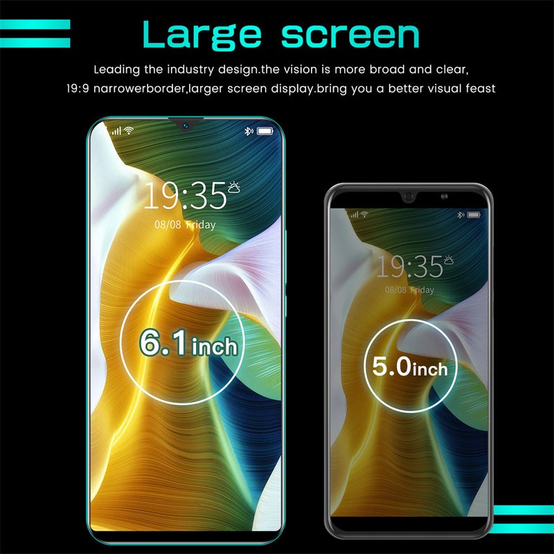 Generic (Unbranded) هاتف ذكي مزدوج النواة FHD بحجم 6.1 بوصة 9Pro+ MTK6572 1GB RAM 4GB ROM 1800mah كاميرا 2mp باللون الأزرق قابس أمريكي - Image 2