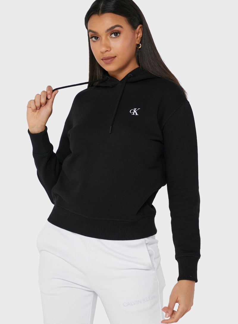 Calvin Klein Jeans Embroidered Logo Hoodie - Image 1