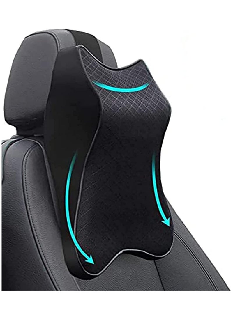Generic Car Headrest Pillow,Car Seat Neck Pillows,Car Neck Support,Memory Foam, Soft, Breathable, For Neck Pain Relieve & Cervical Support  - Image 1