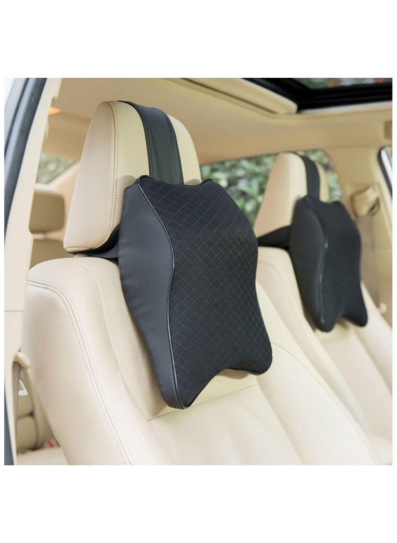 Generic Car Headrest Pillow,Car Seat Neck Pillows,Car Neck Support,Memory Foam, Soft, Breathable, For Neck Pain Relieve & Cervical Support  - Image 2