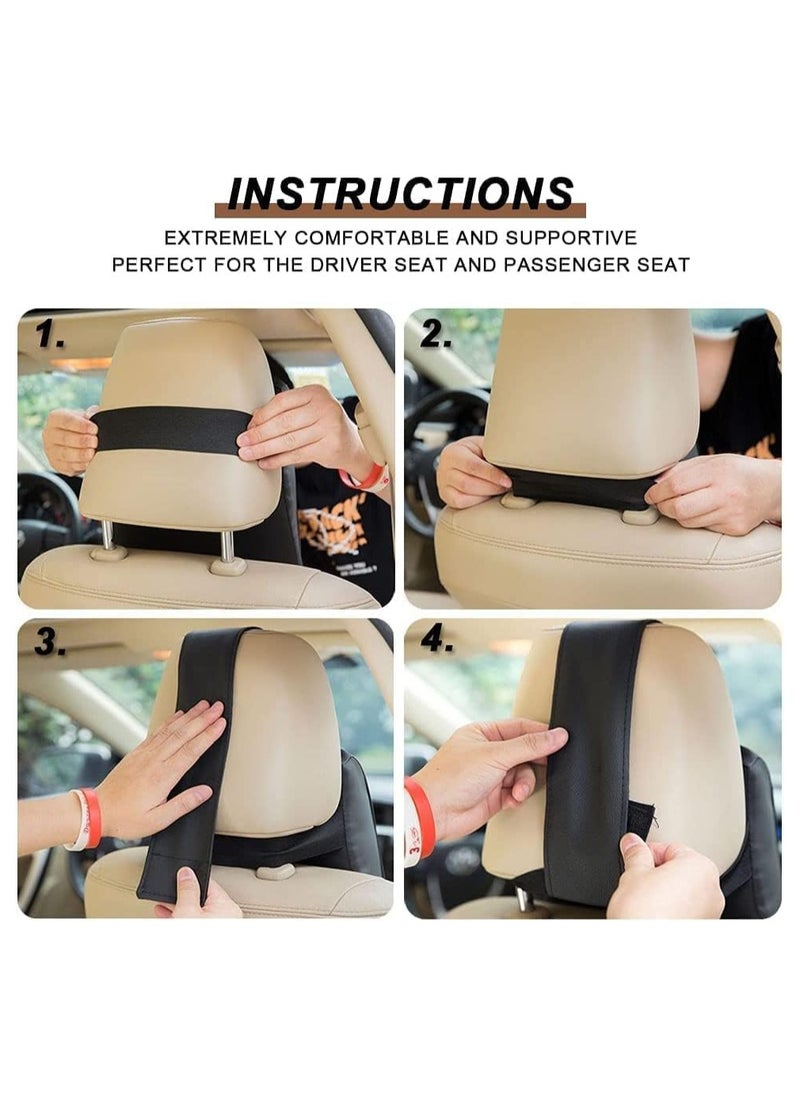 Generic Car Headrest Pillow,Car Seat Neck Pillows,Car Neck Support,Memory Foam, Soft, Breathable, For Neck Pain Relieve & Cervical Support  - Image 4