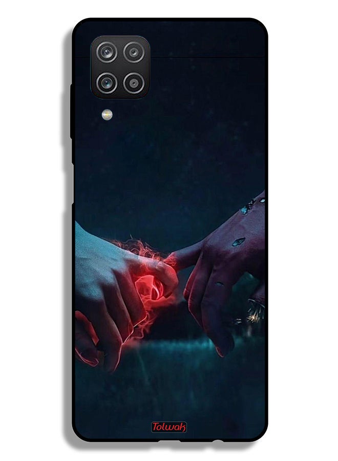 Tolwak Samsung Galaxy M12 Protective Case Cover Burning Hands - Image 1