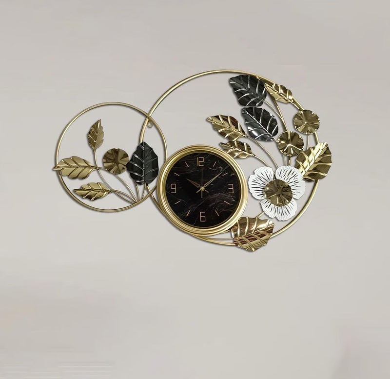 Earwig Metal Double Sided Wall Watch Decorative Indoor Outdoor Double Sided Easy to Read, Hanging Station Clock for Patio, Garden, Office Outside Corner Clock Decor (EW-24) - Image 1