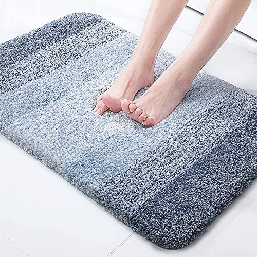 T Decore Microfiber Rectangular Door Mats For Home Entrance Living Room | Anti Skid Doormats For Bathroom Entrance And Bedrooms | Main Door Mats For Entrance (Blue, 20 X 32 Inch) - Image 1