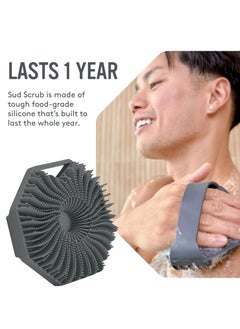 Ru syanl Antimicrobial Silicone Bath Body Brush Exfoliating Body Scrubber for Sensitive Skin Eco Friendly Shower Scrubber for Body Silicone Body Brush for Showering  - Image 5