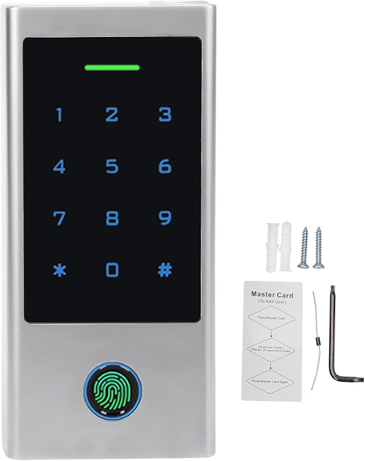 Tuya Access Control Machine With Backlit Keyboard ID Card Fingerprint And Password Security System - Image 2