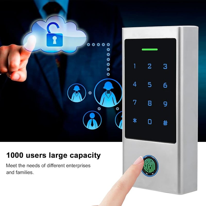 Tuya Access Control Machine With Backlit Keyboard ID Card Fingerprint And Password Security System - Image 5