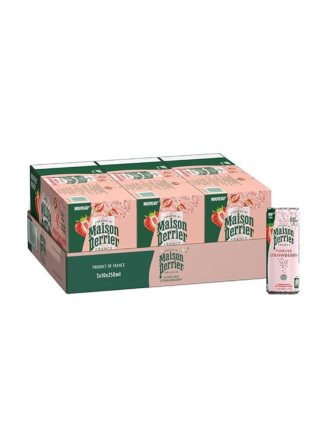 Maison Perrier علبة رفيعة من ميسون بيرييه بنكهة الفراولة 250 مل - عبوة من 30 - Image 1