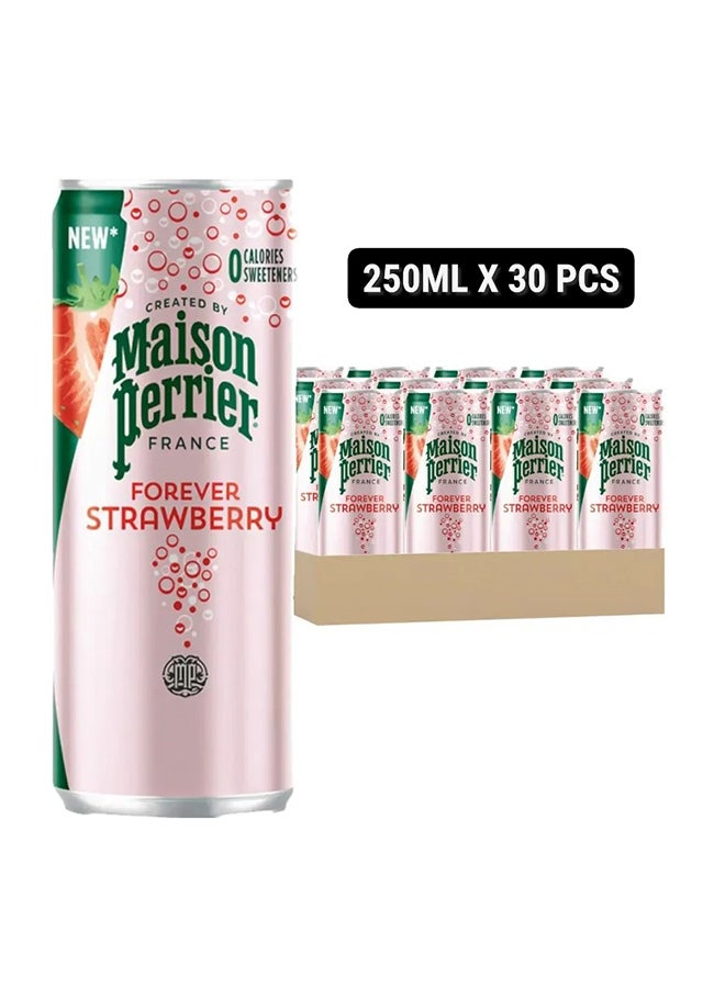Maison Perrier علبة رفيعة من ميسون بيرييه بنكهة الفراولة 250 مل - عبوة من 30 - Image 2