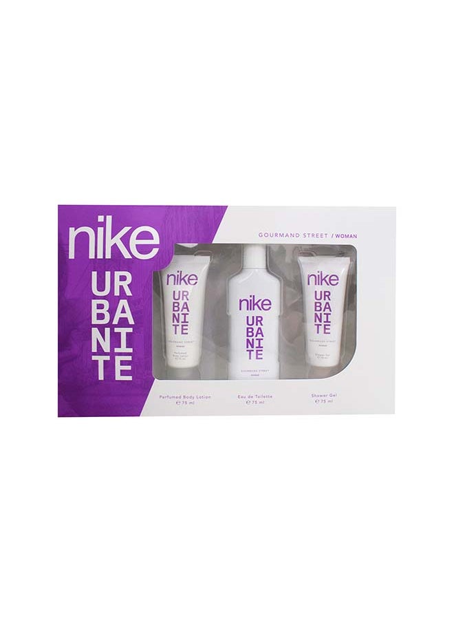 Nike مجموعة هدايا Nike Urbanite Gourdmand Street Woman عطر 75 مل + لوشن للجسم 75 مل + جل استحمام 75 مل  - Image 2