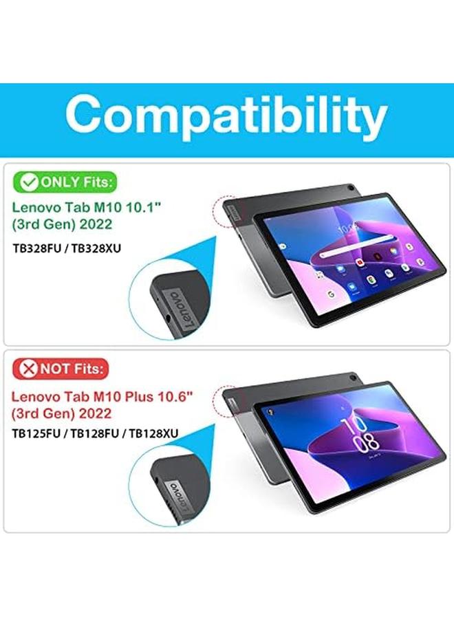 Procases Slim Folio Case For Lenovo Tab M10 10.1 Inch 2022 3Rd Gen Shockproof Stand Smart Cover For Lenovo Tab M10 10.1” Tb328Fu Tb328Xu Black - Image 1