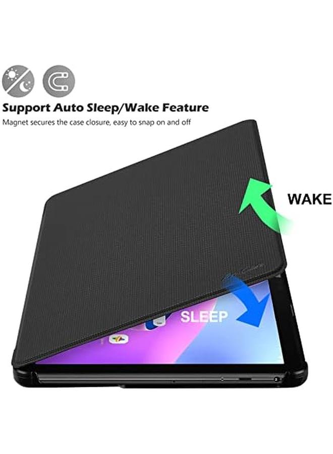 Procases Slim Folio Case For Lenovo Tab M10 10.1 Inch 2022 3Rd Gen Shockproof Stand Smart Cover For Lenovo Tab M10 10.1” Tb328Fu Tb328Xu Black - Image 4