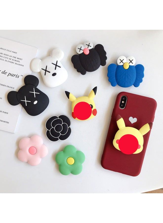 Cartoon Flat Doll Soft Film Mobile Phone Accessories Patch Decoration Handmade Diy Airbag Folding Bracket Cartoon-Specifications Support Image Upload:Black Cap Avocado (Patch) - Image 3