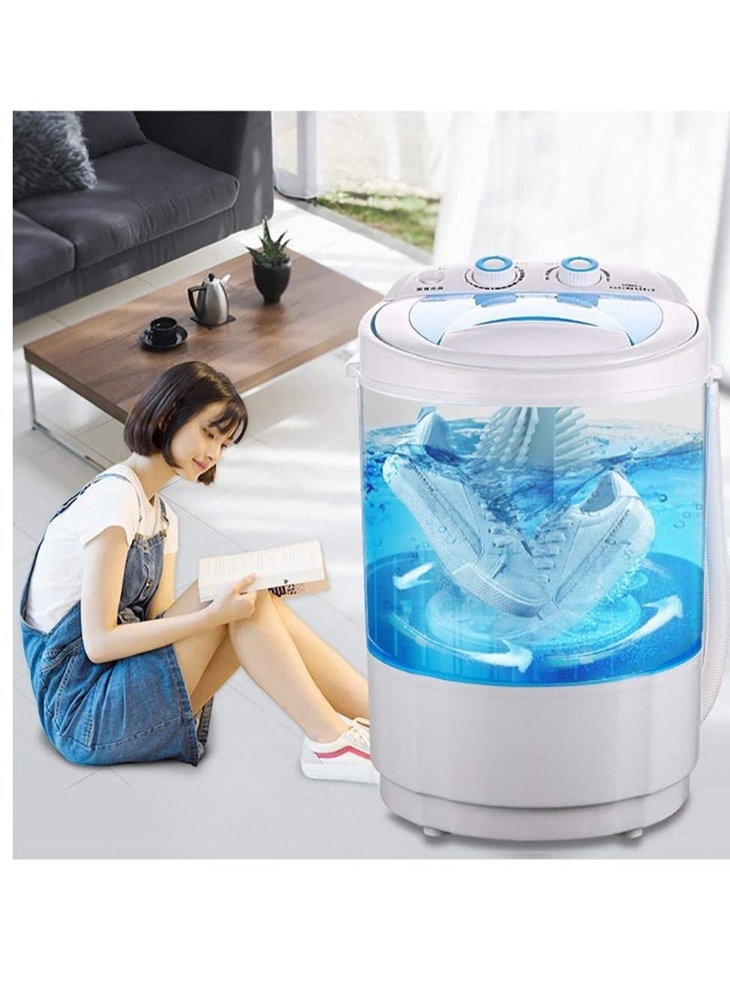 ELTRAZONE - Shoe Washing Machine Small Household, Portable Lazy Washing Machine, 360° Cleaning, 10 Minutes Fast Cleaning, Safe Material Does Not Hurt Shoes Blue/White - Image 1