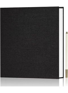 X spring Photo Albums, Extra Large Capacity Family Wedding Picture Albums Photo Book, Magnetic Self-stick Photos Hand Made DIY Albums, Memory Book Holds 3x5, 4x6, 5x7, 6x8, 8x10 Inch Photos (Black)  - Image 1