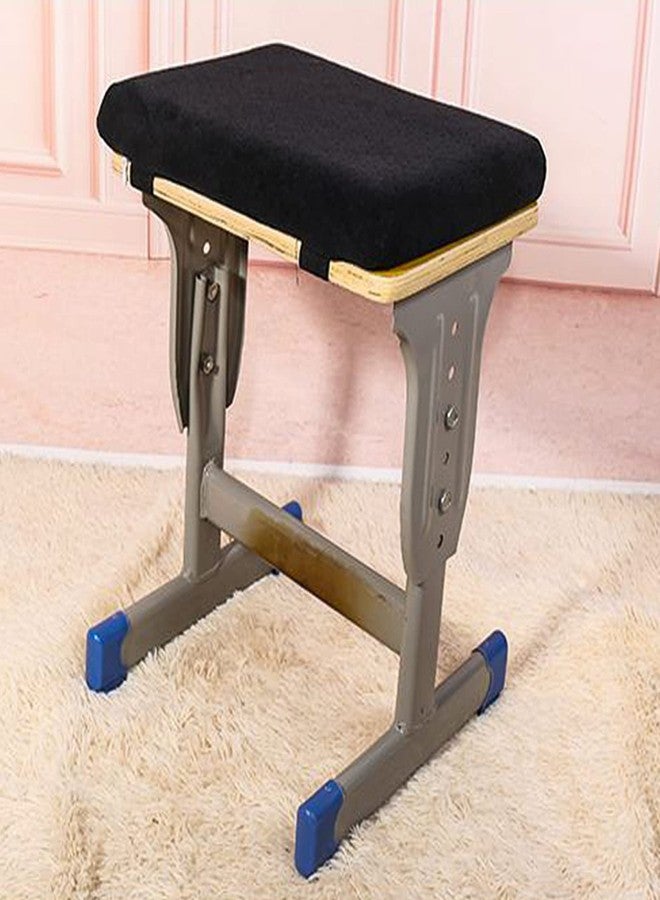 BXT Saddle Stool Cushion Pads, Bench Rectangular Stool Seat Cushion Rectangle Chair Pad Seat Covers with Buckle Strap for School Kitchen(Black) - Image 5