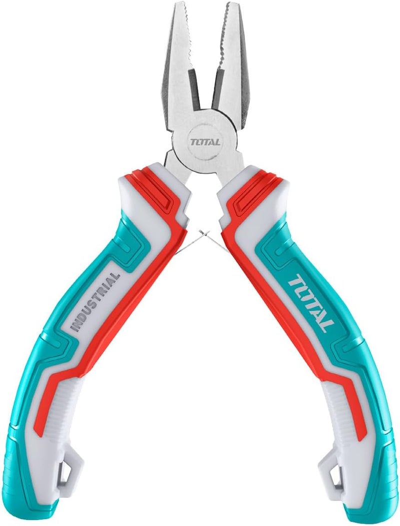 TOTAL Mini Bent Nose Pliers 115mm (4.5") - Image 1