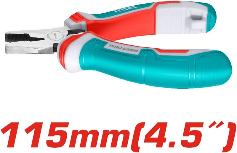 TOTAL Mini Bent Nose Pliers 115mm (4.5") - Image 2