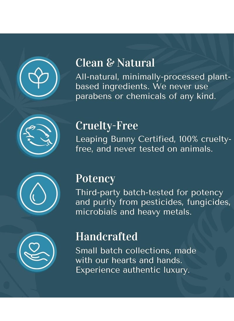 Saavy Naturals Saavy Naturals Tahitian Vanilla Body Wash, Moisturizing Shower Gel for Men & Women, Vegan Formula with Coconut Oil, Shea Butter, and Aloe Vera - 8.5 Fl Oz, 2 Pack Made in the USA  - Image 5