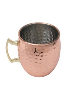 Habb Al-Romman Stainless steel coffee and tea cup, Coffee cup for trips and travel, Coppery, 400 ml