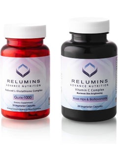 RELUMINS Advance Nutrition Gluta 1000 And Advance Vitamin C - Max Skin Whitening Complex  - Image 1