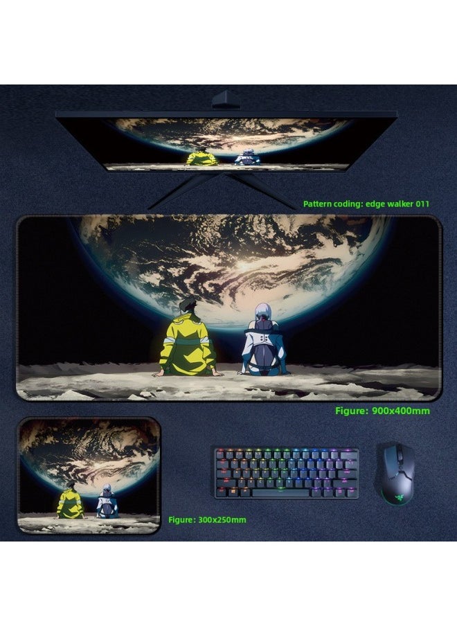 Generic - Cyberpunk Edge Walker Mouse Pad Computer Desktop Pad Lucy Edge Runner Cyberpunk 2077 Surrounding-Color:900x400x3mm-Pattern:Edge Walker 030 - Image 1