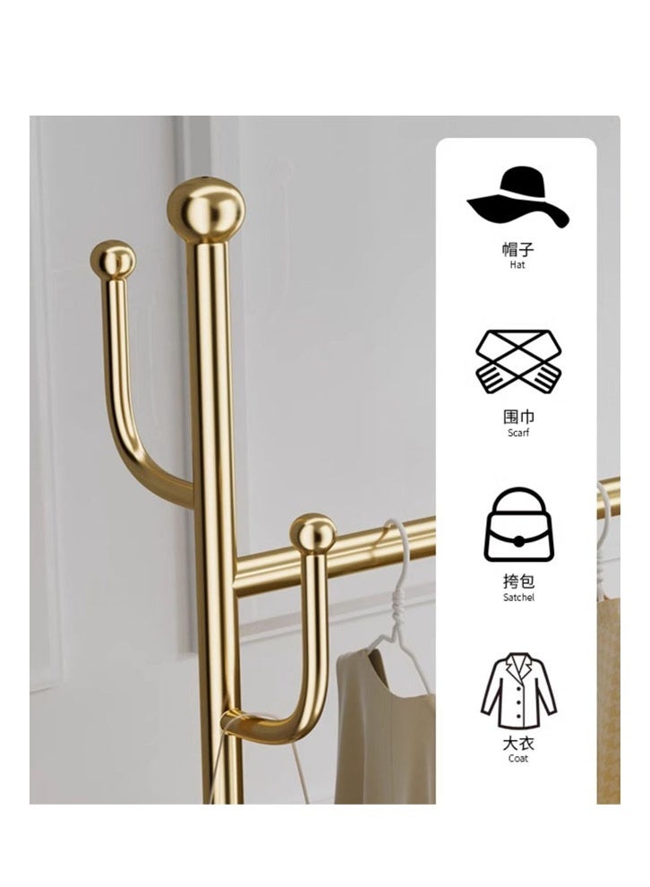 keke Modern Metal Coat Rack Stand – Durable Freestanding Hanger 80CM Gold - Image 3
