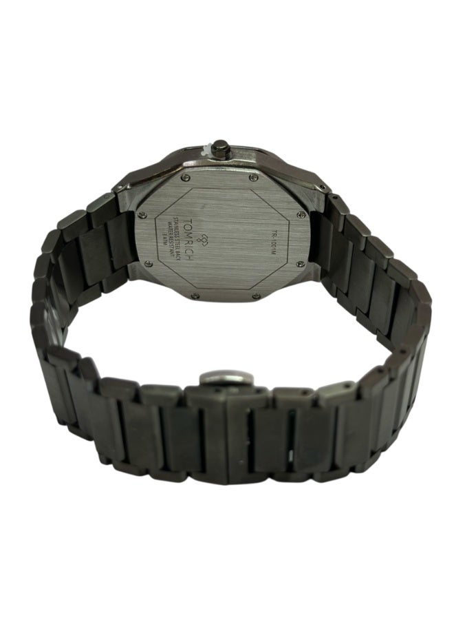TOMRICH Crest Men’s Analog Watch Stainless Steel Strap Gunmetal Grey Dial - Image 5