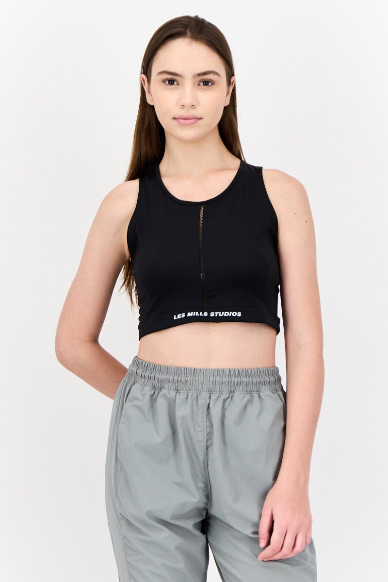 Reebok Reebook x Less Mills Women Sportswear Fit Sleeveless Tops, Black - Image 1