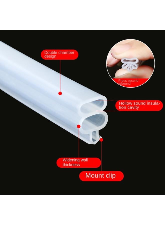 Bluejw Plastic Steel Window Sealing Strip Upgraded Silicone Strip Waterproof Anti-freeze Anti-leakage Wind Anti-collision Dustproof Sound Insulation Thermal Strip - Image 1