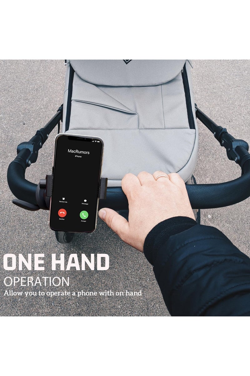 CMGTYYD. حامل هاتف محمول للسرير، عربة الأطفال، المكتب، السيارة، مزود بذراع مرن على شكل عنق الإوزة - ثابت وآمن وقابل للتعديل، مناسب لآلات المشي، الكراسي المتحركة، الأشجار، كاميرات GoPro، والهواتف المحمولة، للاستخدام في المنزل، العمل، والسفر. - Image 3