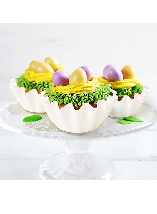 Cake Paper Cups, High Temperature Resistant, Mold-Free Cake Paper Trays, Chrysanthemum Cups, Household Baking Small Cake Trays, 50 Pieces - Image 5