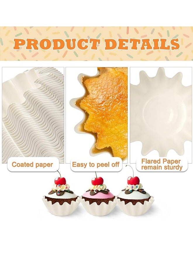 Cake Paper Cups, High Temperature Resistant, Mold-Free Cake Paper Trays, Chrysanthemum Cups, Household Baking Small Cake Trays, 50 Pieces - Image 3