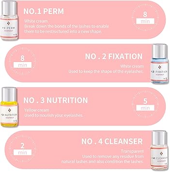 ICONSIGN مجموعة ICONSIGN لرفع الرموش - مجموعة تصفيف الرموش - النسخة المحسنة - فعالة واقتصادية - رفع الرموش مع جميع الأدوات - تجعيد شبه دائم - مناسبة للصالونات - Image 3