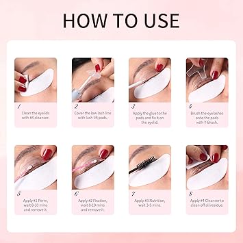 ICONSIGN مجموعة ICONSIGN لرفع الرموش - مجموعة تصفيف الرموش - النسخة المحسنة - فعالة واقتصادية - رفع الرموش مع جميع الأدوات - تجعيد شبه دائم - مناسبة للصالونات - Image 5