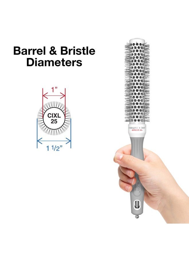 Olivia Garden Ceramic + Ion Round Thermal Hair Brush, CIXL-25 (1") - Image 2