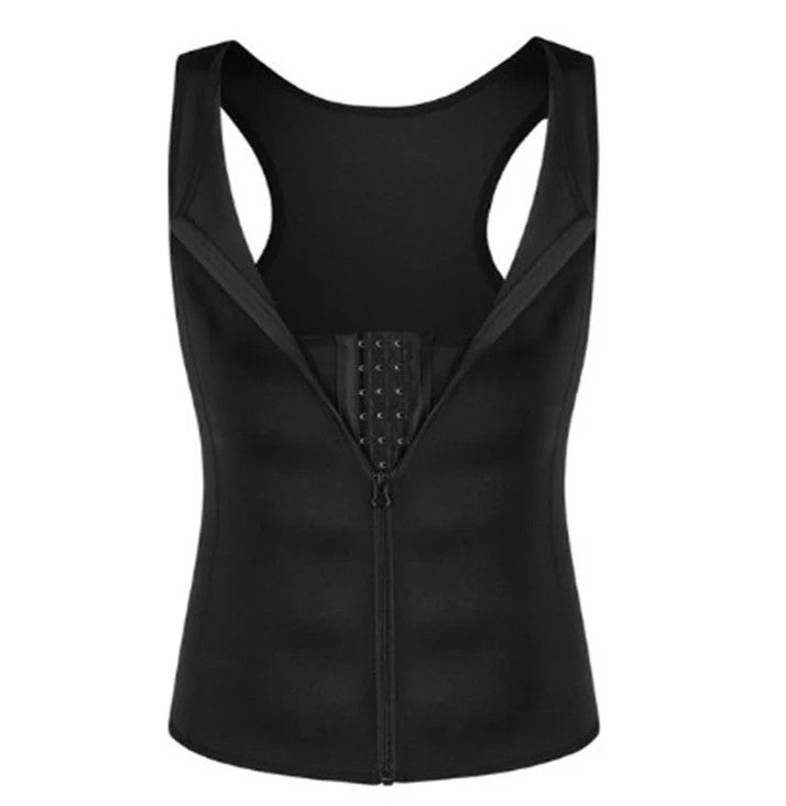 Y&D Fat Burning Sweat Vest for Men Waist Trainer Trimmer Corset Body Shaper Sauna Suit Plus Size - Image 4