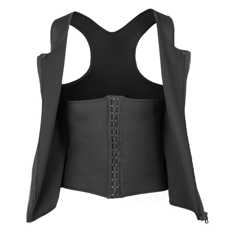 Y&D Fat Burning Sweat Vest for Men Waist Trainer Trimmer Corset Body Shaper Sauna Suit Plus Size - Image 5