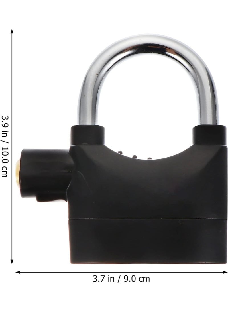 NTECH Alarm Lock, Weatherproof Zinc Alloy Body With Stainless Steel Handle, 110dB Loud Siren Sound For Door Or Bicycle, Anti Theft Security Padlock System (Includes 3 Keys & Batteries) - Image 3