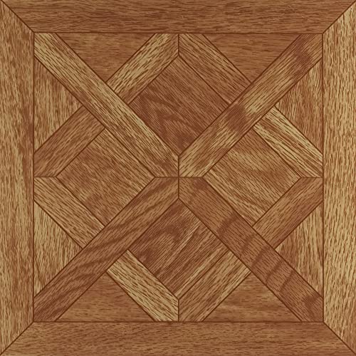 Achim Nexus Self Adhesive 12-Inch Vinyl Floor Tiles, 20 Tiles - 12" x 12", Classic Paquet Oak Slate Pattern - Peel & Stick, DIY Flooring for Kitchen, Dining Room, Bedrooms & Bathrooms by Achim Home Decor - Image 1