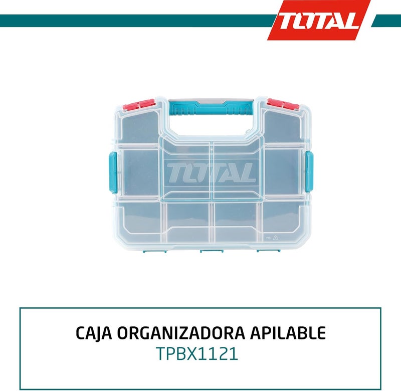 TOTAL Stackable Plastic Organiser Box TPBX1121 - Image 3